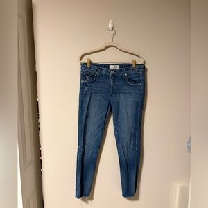 AMO Denim Stix Crop Mid Rise Jeans 30